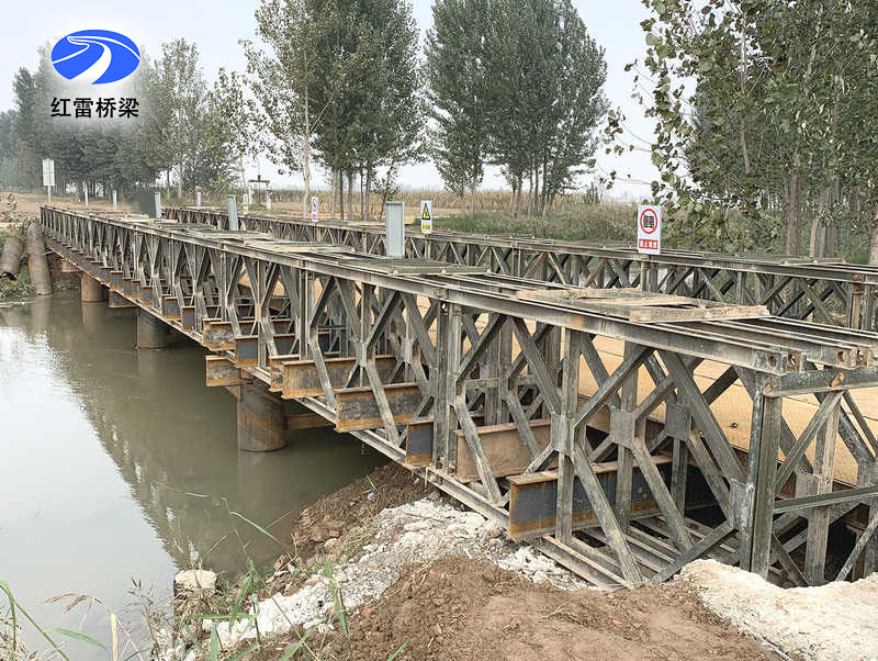 河南濮陽下承式鋼便橋施工_濮衛(wèi)高速項(xiàng)目